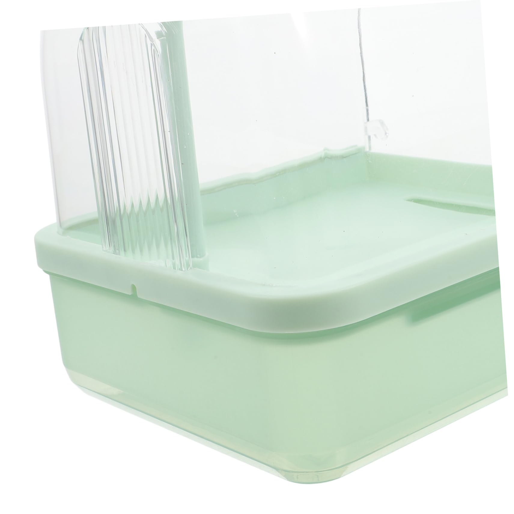 POPETPOP Bañera Automática para Pájaros y Loros con Grifo Giratorio de 180° y Diseño Exterior, Adecuado para Jaula E Interior