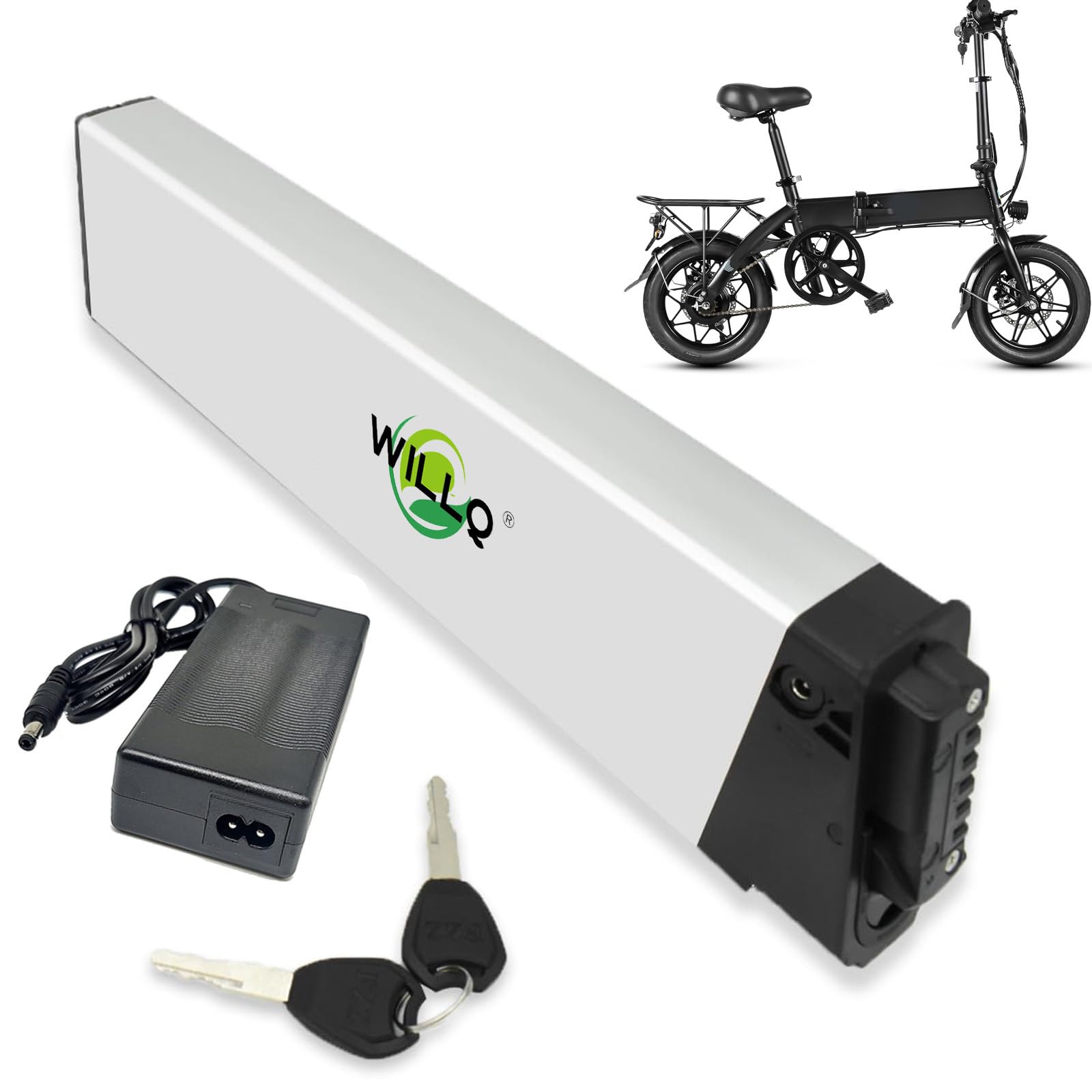 Akumulator roweru składanego 48V 14Ah 13,6Ah 12,8Ah 12Ah 10,4Ah Akumulator litowo-jonowy z ładowarką do zestawu silnika roweru elektrycznego 250W 350W 500W 750W,L430,48V14Ah