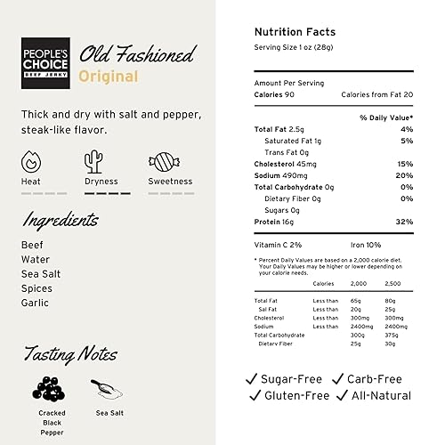 Miniatura 2 de People's Choice Beef Jerky, manera tradicional