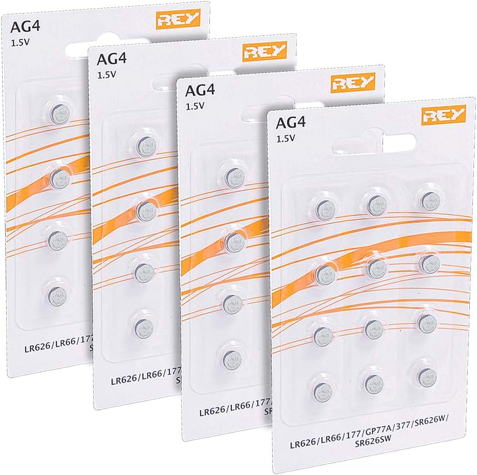 AVMZVO Lot De 32 Piles Bouton SR626SW (377) Pour Montre, 1.5V, équivalentes à LR626, AG4, V377, Avec 3 Ans De Garantie