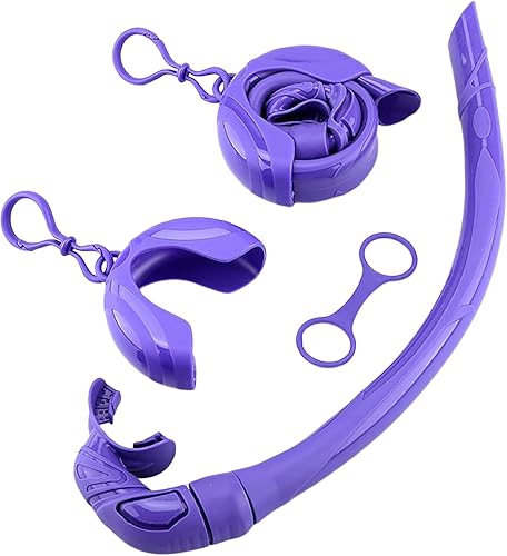 Miniatura 1 de Tubo de esnórquel  Boquilla ergonómica plegable, suministro de oxígeno de alta estabilidad con estuche de almacenamiento compacto, tubo de