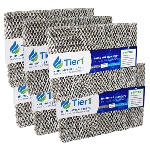 Tier1 Humidifier Filter Replacement for Aprilaire Water Panel 35 Models 350, 360, 560, 560A, 568, 600, 600A, 600M, 700, 700A, 700M, 760, 760A, 768, Honeywell HC26P, HC26 (4-Pack)