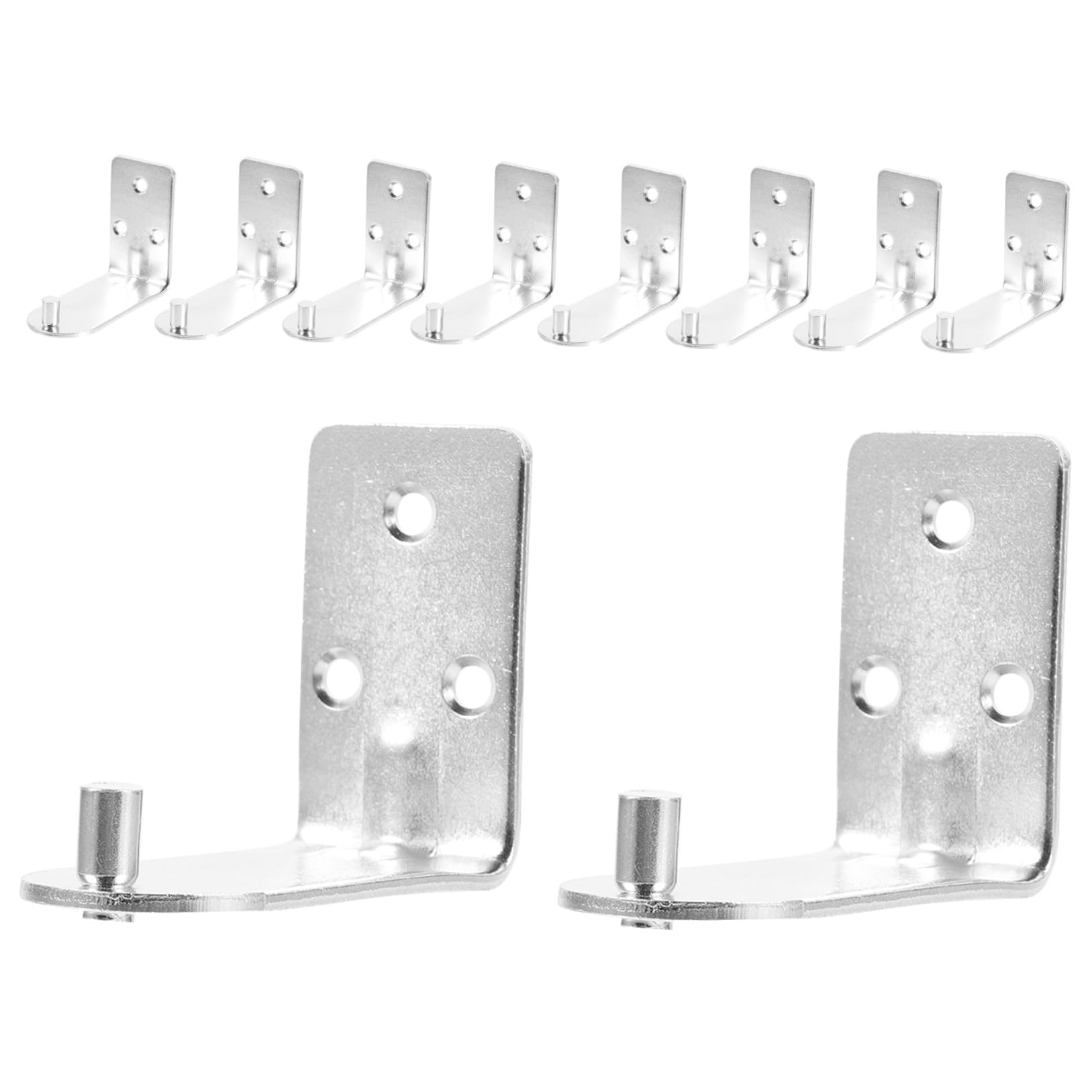 NUOBESTY 10Pcs Fire Extinguisher Wall Mount Bracket Heavy Duty Iron Hook Secure Holder for Fire Extinguisher Storage in Home Office Vehicle, L Shaped