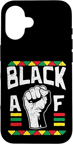 Miniatura 31 de Funda de regalo afroamericana para iPhone 13 Pro Black AF Fist Dashiki Kente Pride BLM