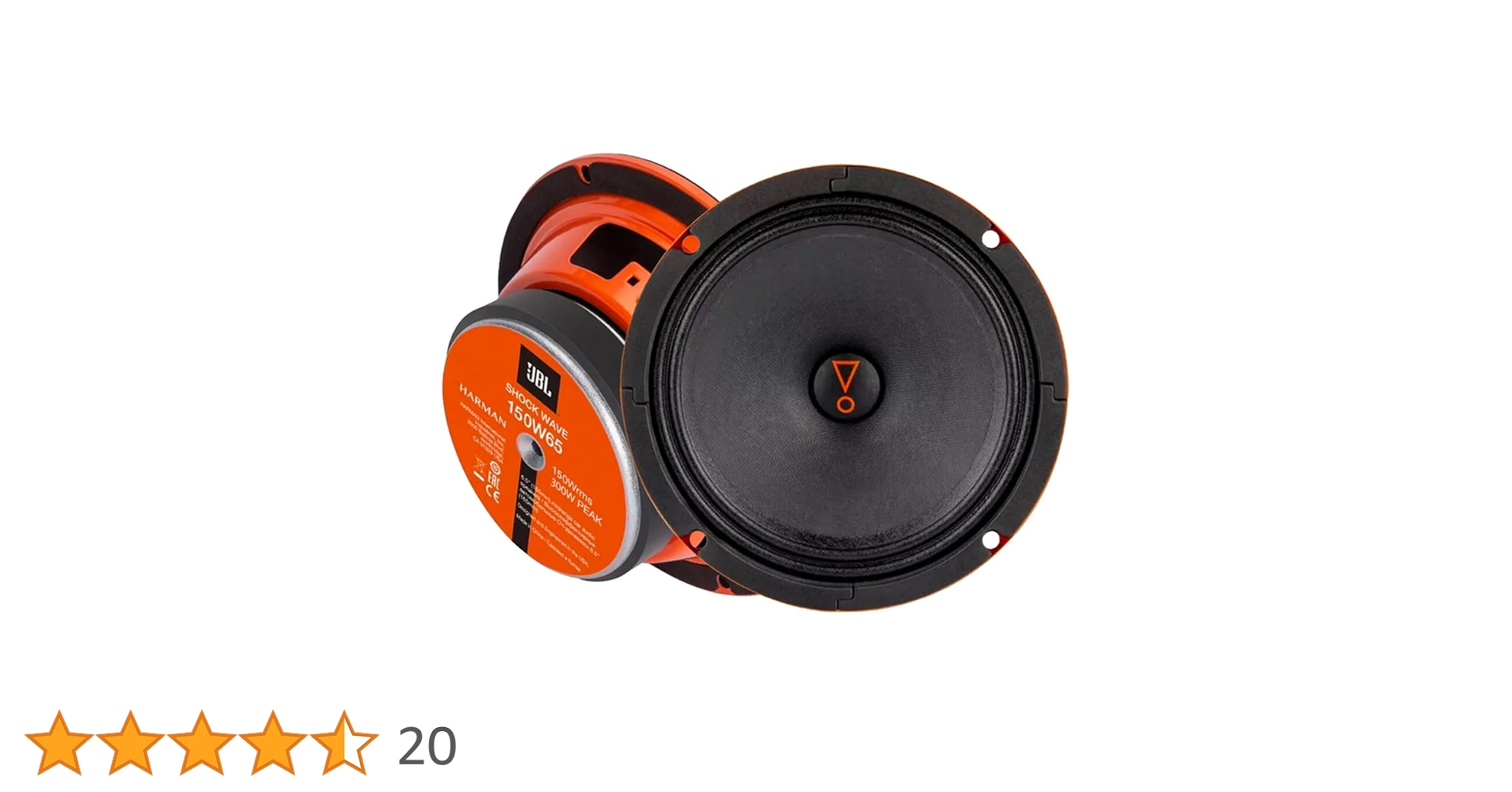 １点のみ JBL Shock Wave 150W65 Amazon.com: JBL Shock Wave 150W65 600W Peak (300W RMS) Shock