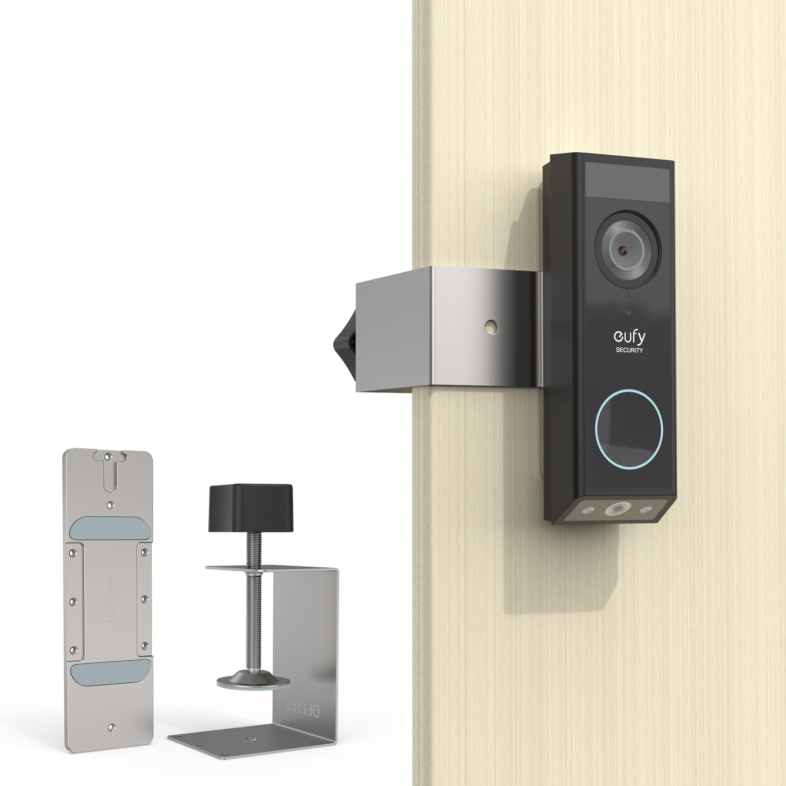 HOLACA Mounting Bracket Compatible with eufy Security Video Doorbell E340 (Doorbell NOT Included), Anti-burglar Aluminium Bracket