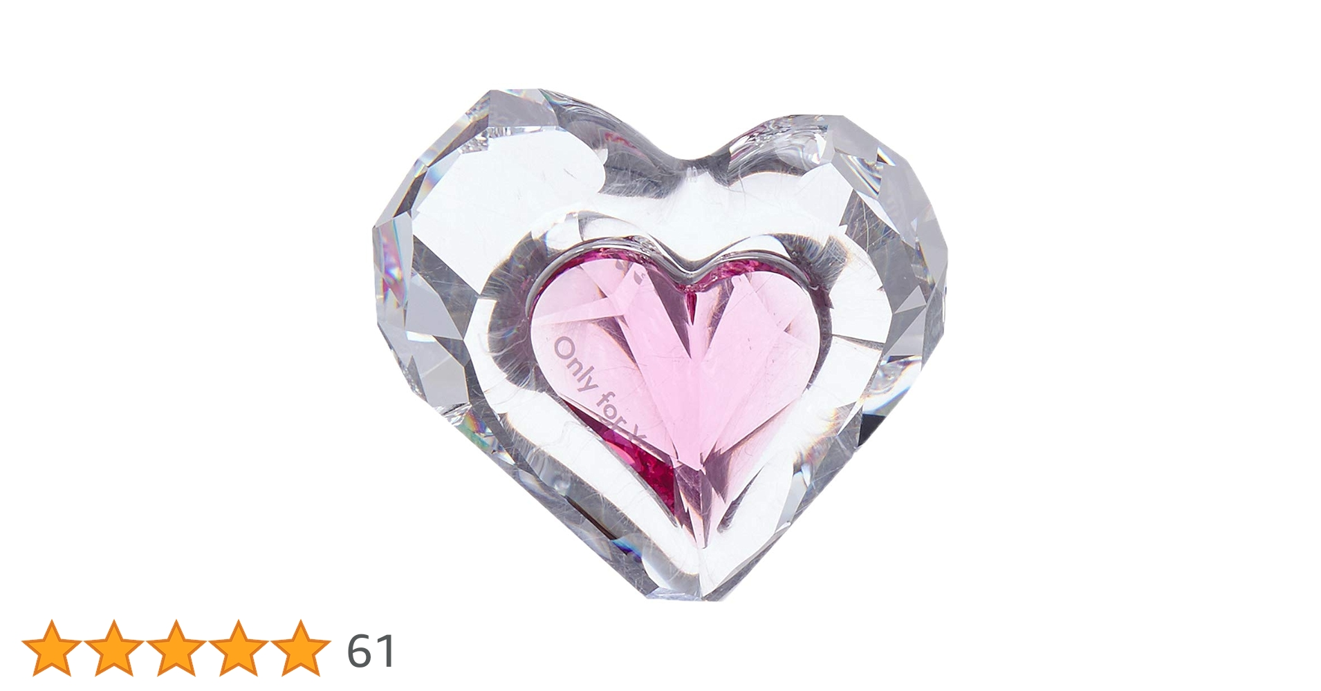 Amazon.co.jp: スワロフスキー ハート-Only for You、クリア : ホーム