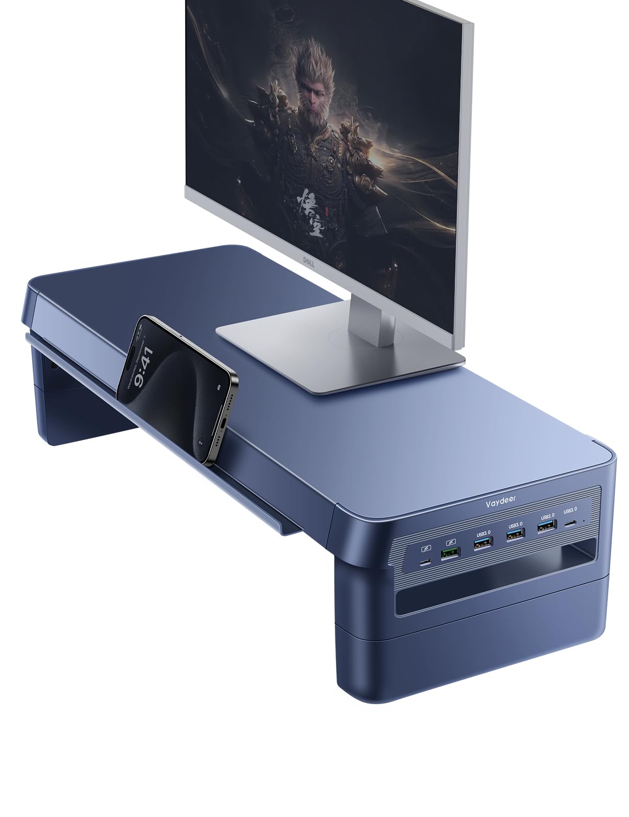 Amazon.com: Vaydeer USB 3.0 Monitor Stand, Metal Height Adjustable
