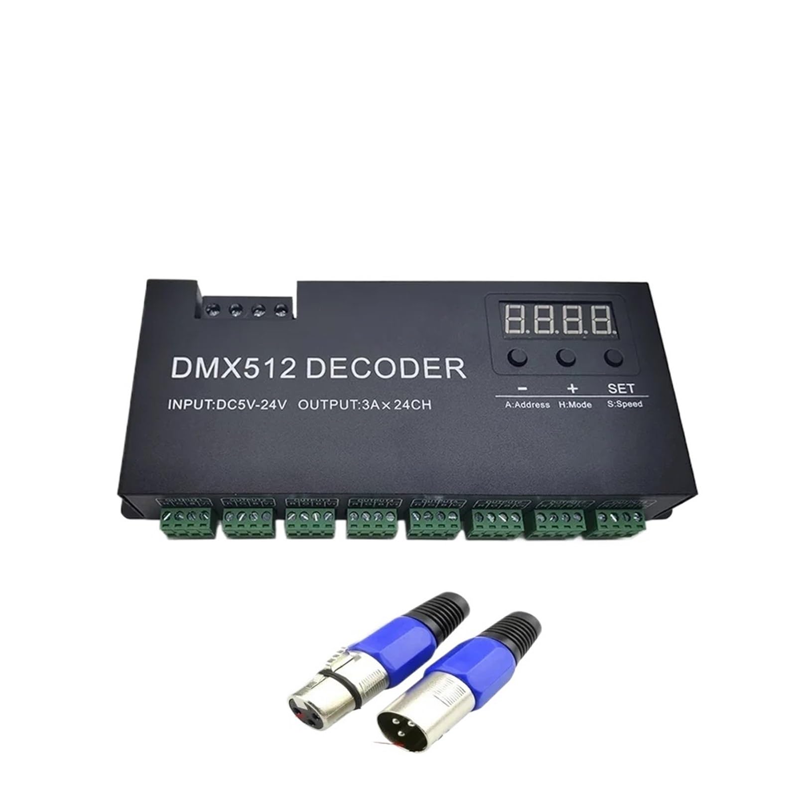 Decoder 512 a 24 canali con driver dimmer RGBW 24CH LED for luci a nastro DC5V-24V(12 channle)