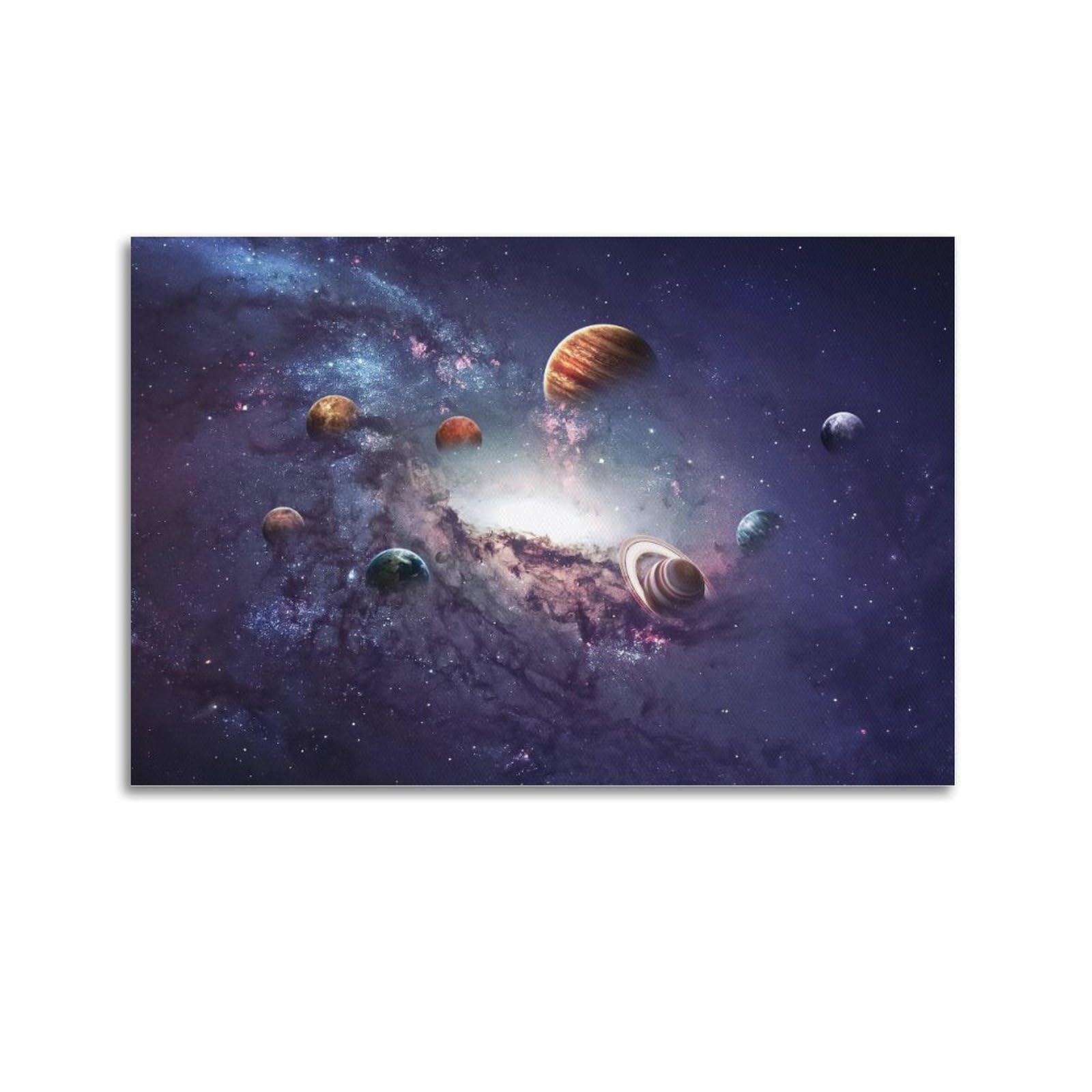 OKAHYS Solar System Planets Aesthetic Space Poster Decorative Painting Canvas Wall Artworks Picture 20x30inch(50x75cm)