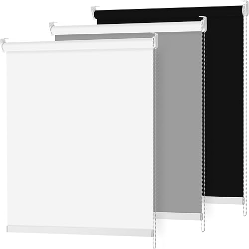 Persianas enrollables opacas para ventanas y ventanas, persianas de tela con aislamiento térmico, persianas enrollables de tela con aislamiento