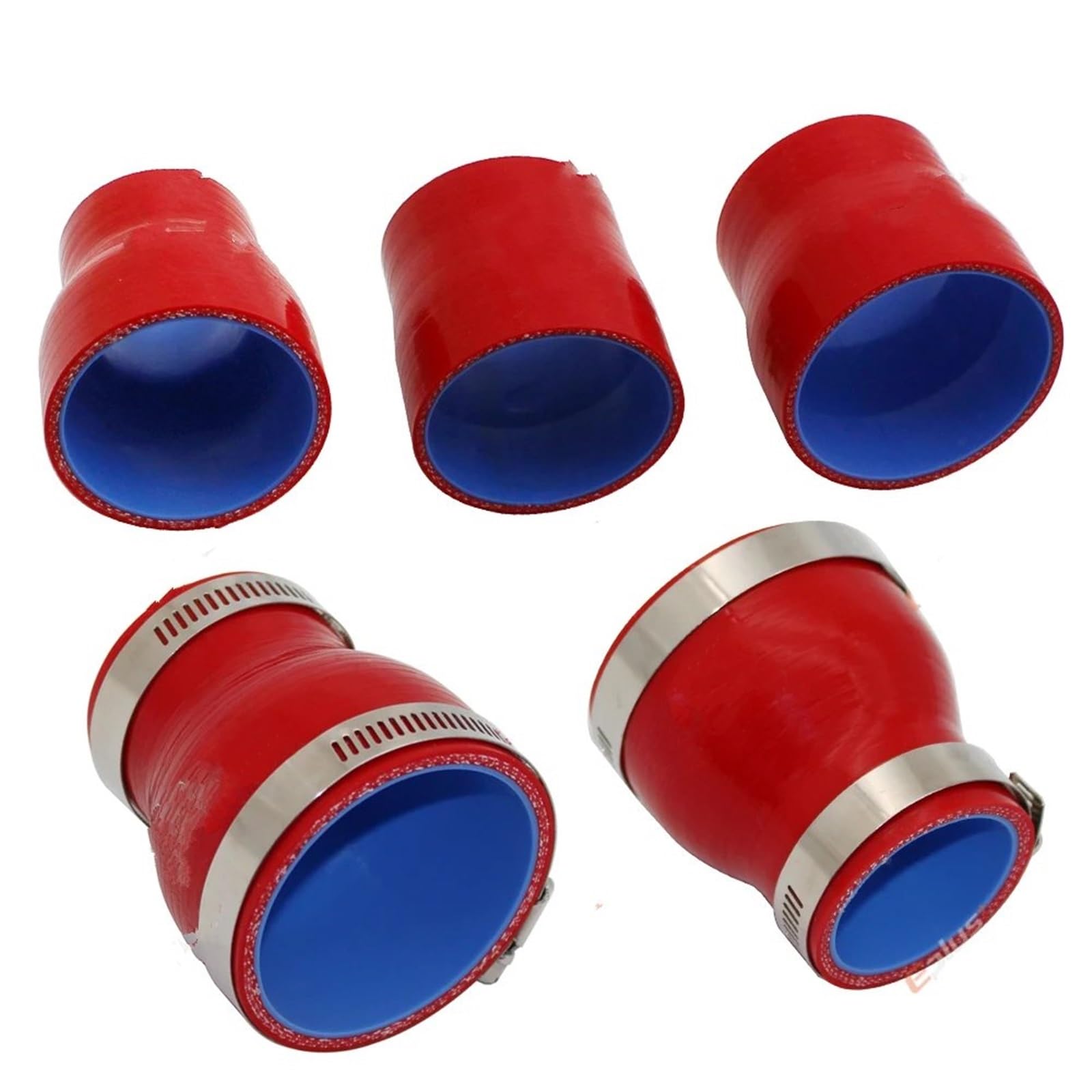 Złączka węża silikonowego do samochodowego filtra powietrza wlotowego Intercooler Turbo wiele rozmiarów(51MM-63MM)