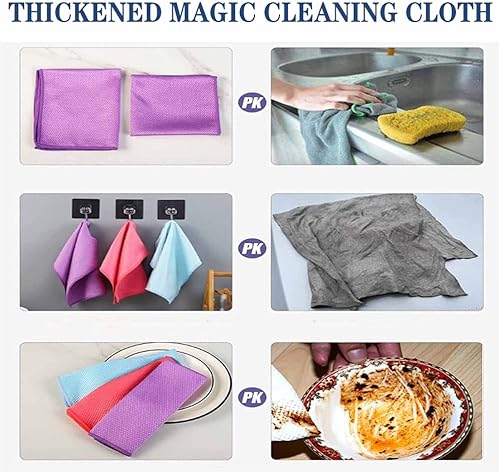 Miniatura 6 de KCRPM Toallitas brillantes, paños de limpieza de escamas de pescado 2023, paños de limpieza milagrosos sin rayas a nanoescala, paño de limpieza