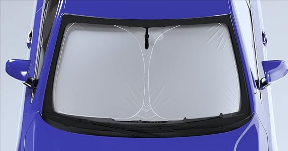 Autotech Park Foldable Sunshade Compatible with 2007-2012 Nissan Altima Sedan, UV Reflective and Easy Storage, Custom-fit Car Windshield Sun Shade