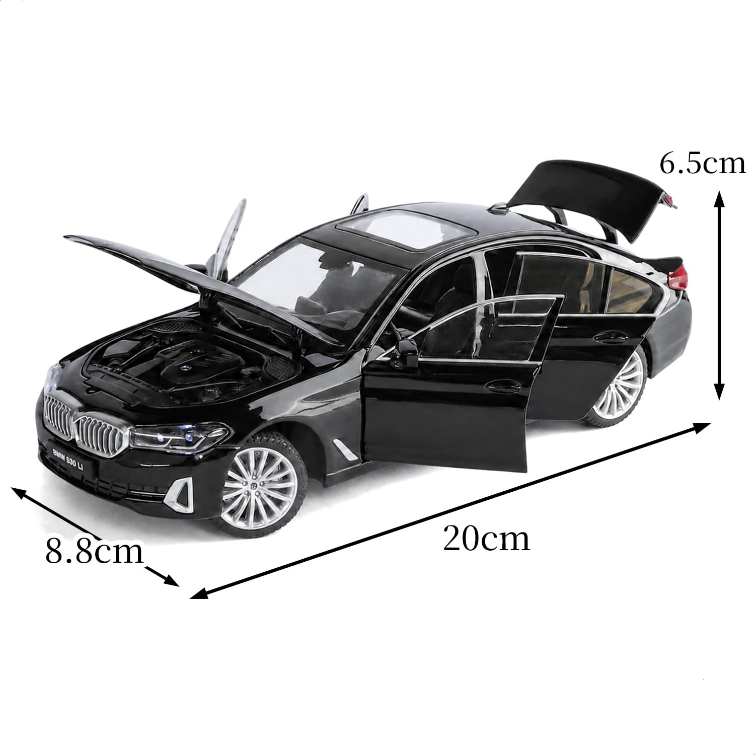  5 Series 530i 1/24 ダイキャストモデル Amazon.co.jp: 【アウトレット商品】Heimanba 1/24 BMW 5シリーズ LCI