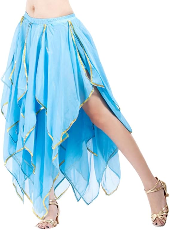 Damen Bauchtanz Rock - Pailletten Rock Mit Gummiband Orientalisch