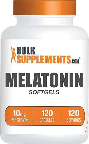 BULKSUPPLEMENTS.COM Melatonina 10 mg cápsulas blandas - Melatonina para adultos, suplemento de melatonina para dormir, pastillas de melatonina - 10