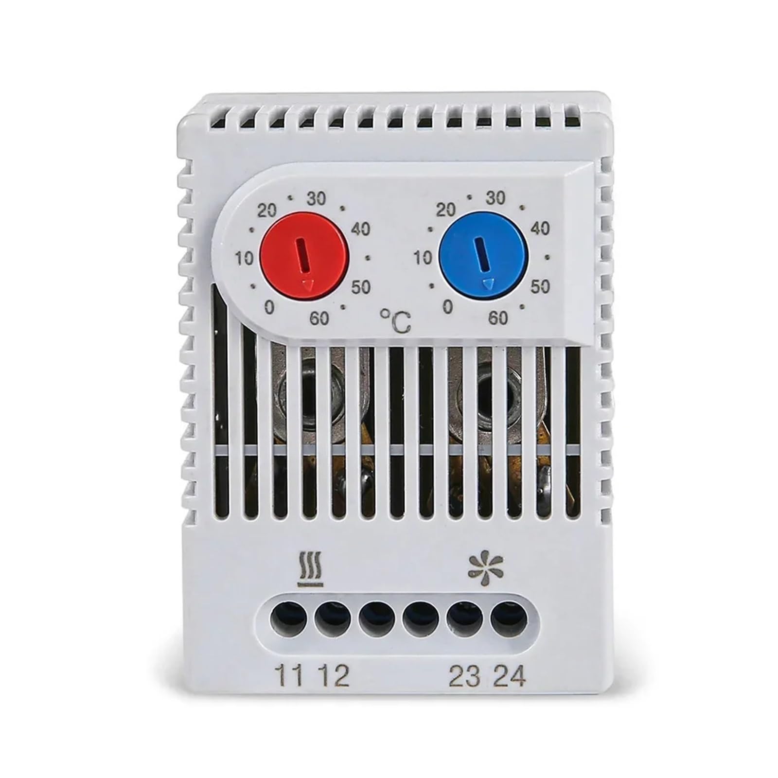 1 szt. DIN szyna kompaktowa regulacja temperatury Przełącznik termostatu Regulator temperatury do komunikacji generator wiatru sprzęt przeciwpożarowy(ZR011)