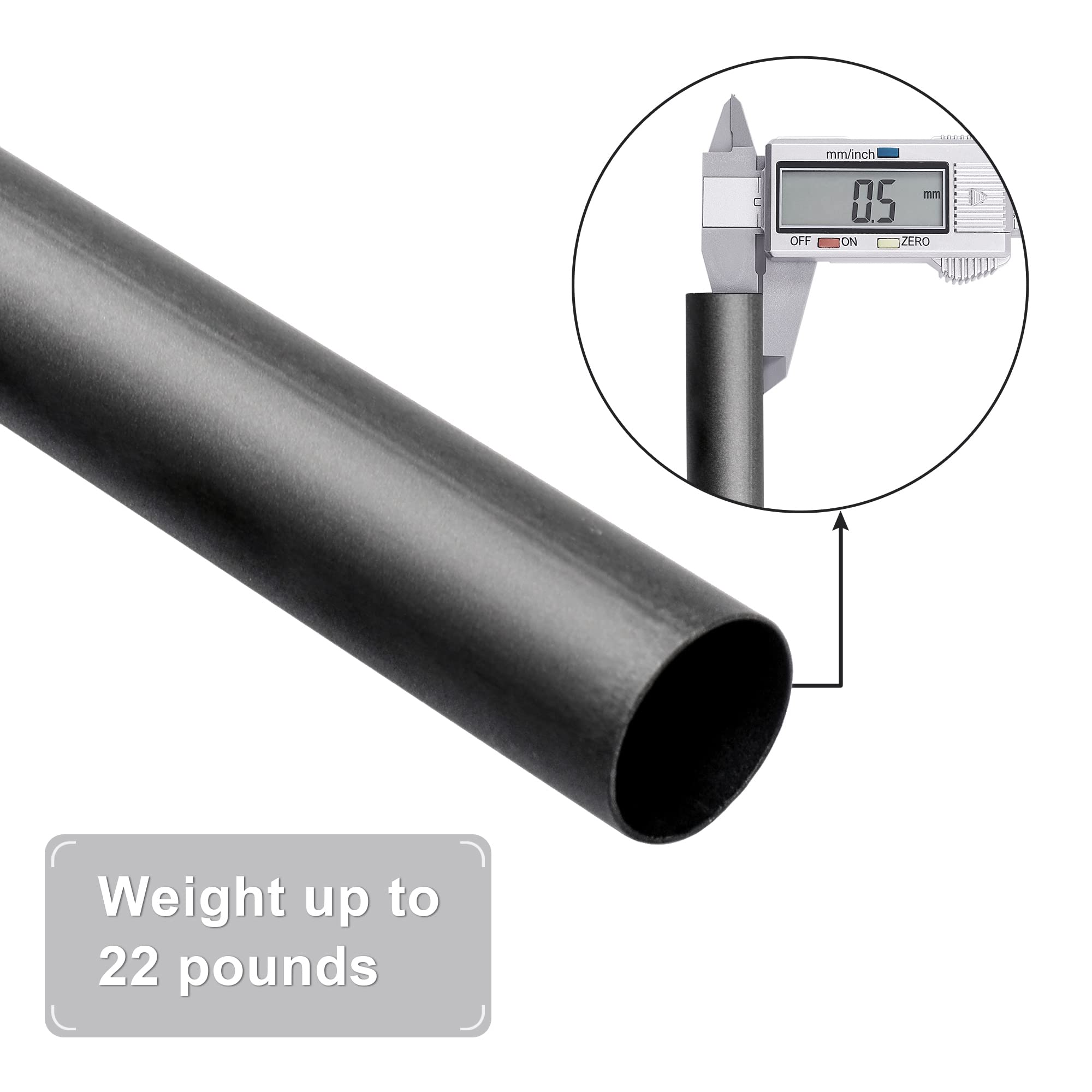 FMFUNCTEX (2 Pack Window Curtain Single Rod Double Sets with Hexagonal Modern Finials, 5/8