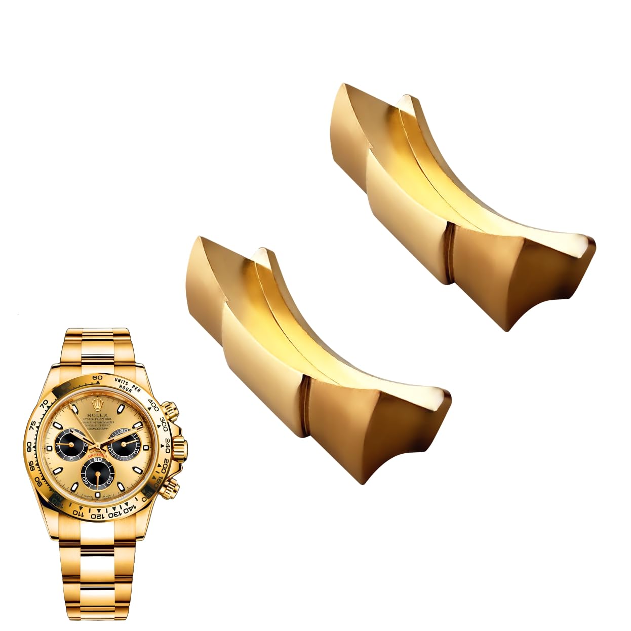 Bracelet de rechange personnalisé pour Rolex Submariner Daytona GMT II Explorer Oyster Perpetual, centre polonais 20 mm 21 mm