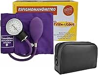 Premium Aparelho de Pressão Manual Esfigmomanômetro Roxo Adulto com Estojo