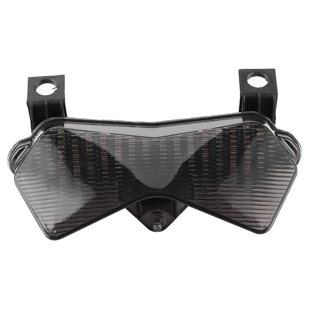 Tbest Feu Arrière Moto LED Comp. ZX-6R 636 ZX-6RR ZX600 Z750S Z1000 2003-2006, Feu Stop avec Clignotants Intégrés 12V Lampe Arrière Moto