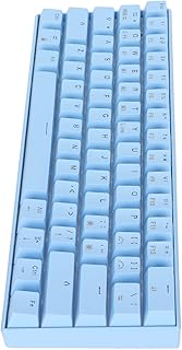 CRIOH SRTATIVIS 61 Keys Ergonomic Mechanical Gaming Keyboard Computer Laptop Mechanical Keyboard RGB 3 Modes Support Wireless Compact Wide Compatibility Gaming Keyboard (Red Switch)