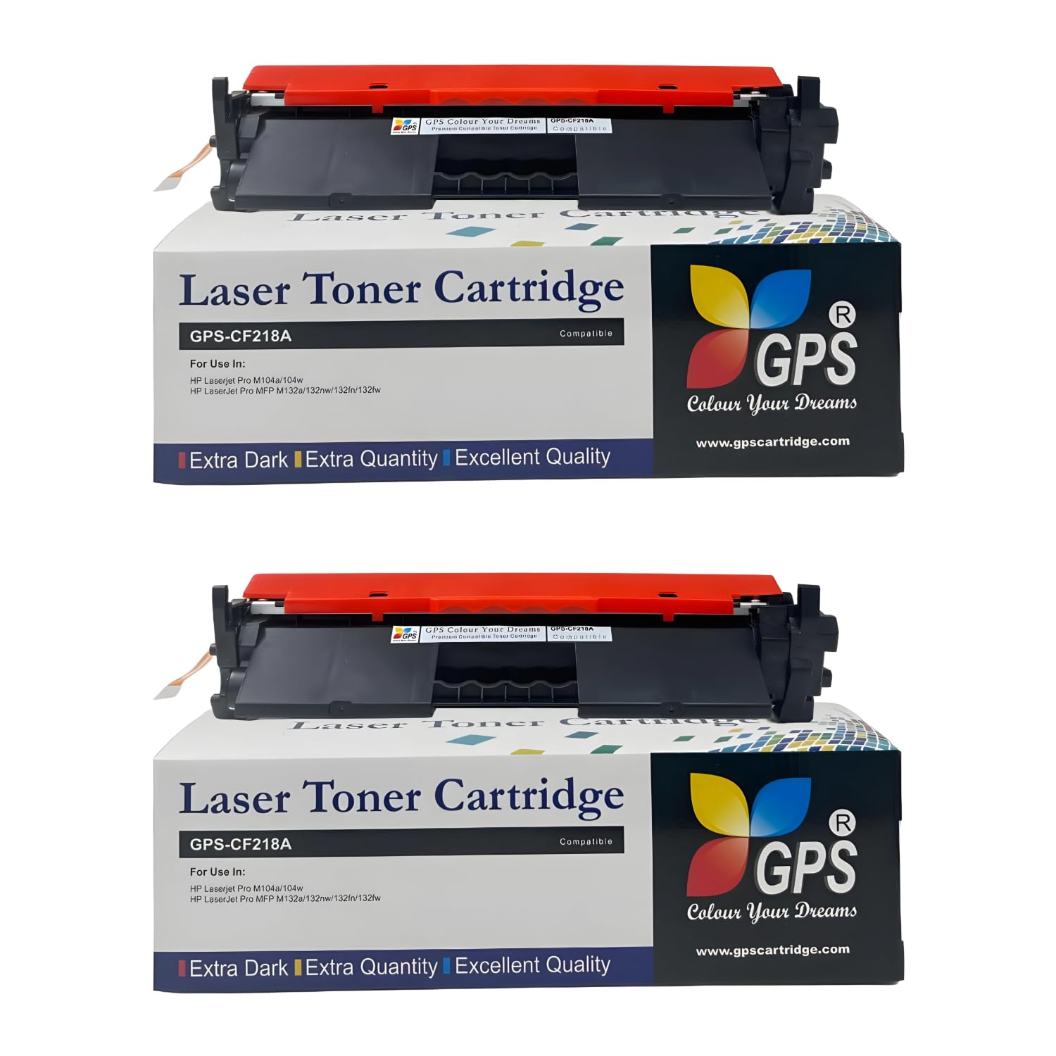 GPS Colour Your Dreams 18A, CF218A Toner Cartridge for HP Laserjet Pro M104, M104a, M104w, M132, M132a, M132fn, M132fw, M132nw, M132snw with chip Pack of 2 (B0832DCLR6) Amazon Price History, Amazon Price Tracker
