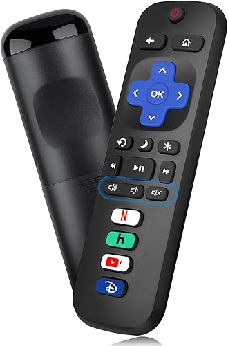 JNGKE Roku - Control remoto de repuesto solo para Roku TV, para TCL RokuHisense RokuOnn RokuRCA RokuSharp Roku, etc., con botones NetxDisn+YouTubHu.