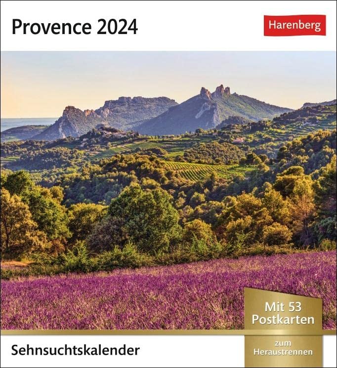 Provence Sehnsuchtskalender 2024. Foto-Kalender zum Aufstellen