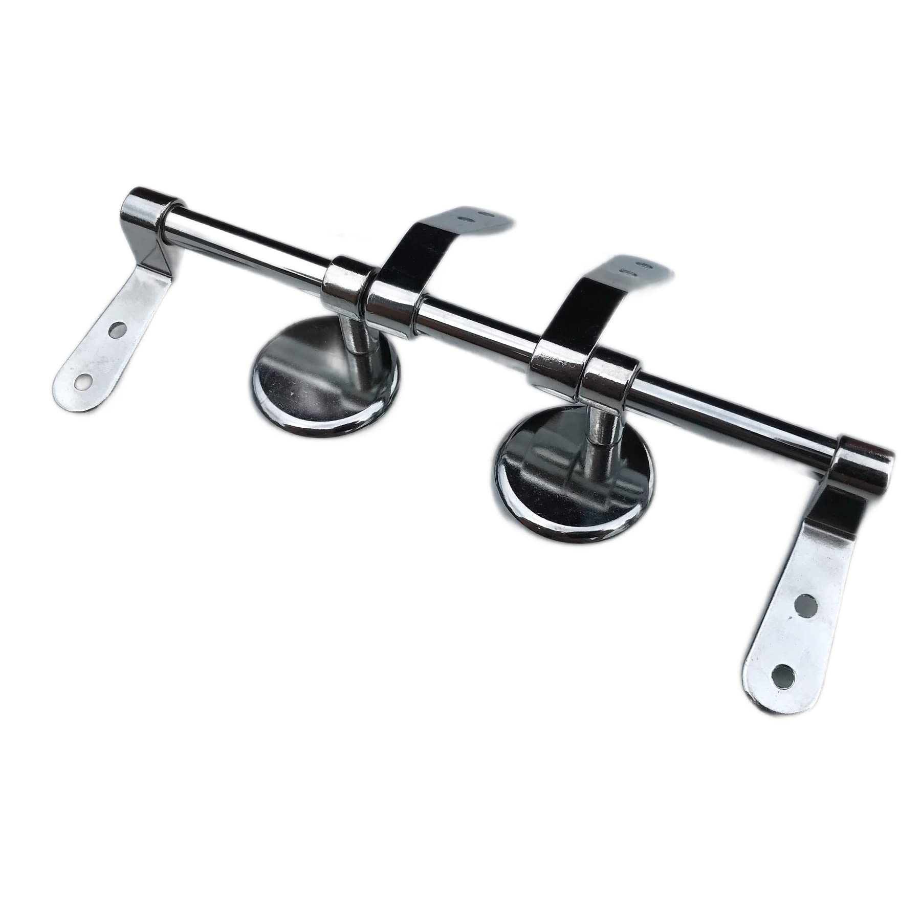 UK Seller | Toilet Seat Bar Hinge | Retro Style Wooden Seat Hinge in Chrome Finish WC Loo Seat Fixture