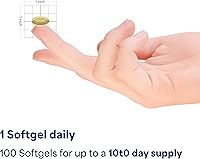 Vista 5 de Puritan's Pride Ultra Mega Biotina Premium 10,000mcg, suplemento dietético para cabello saludable, piel, uñas y apoyo al metabolismo energético