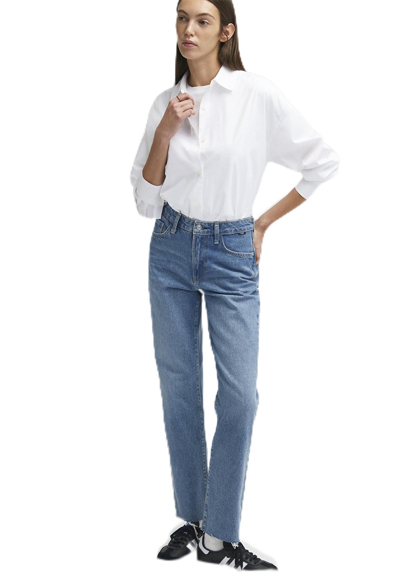 New York All Blue Vintage Koyu Mavi Jean Pantolon 101441-85600 Körfez Mavisi Kareli-85600 24/30