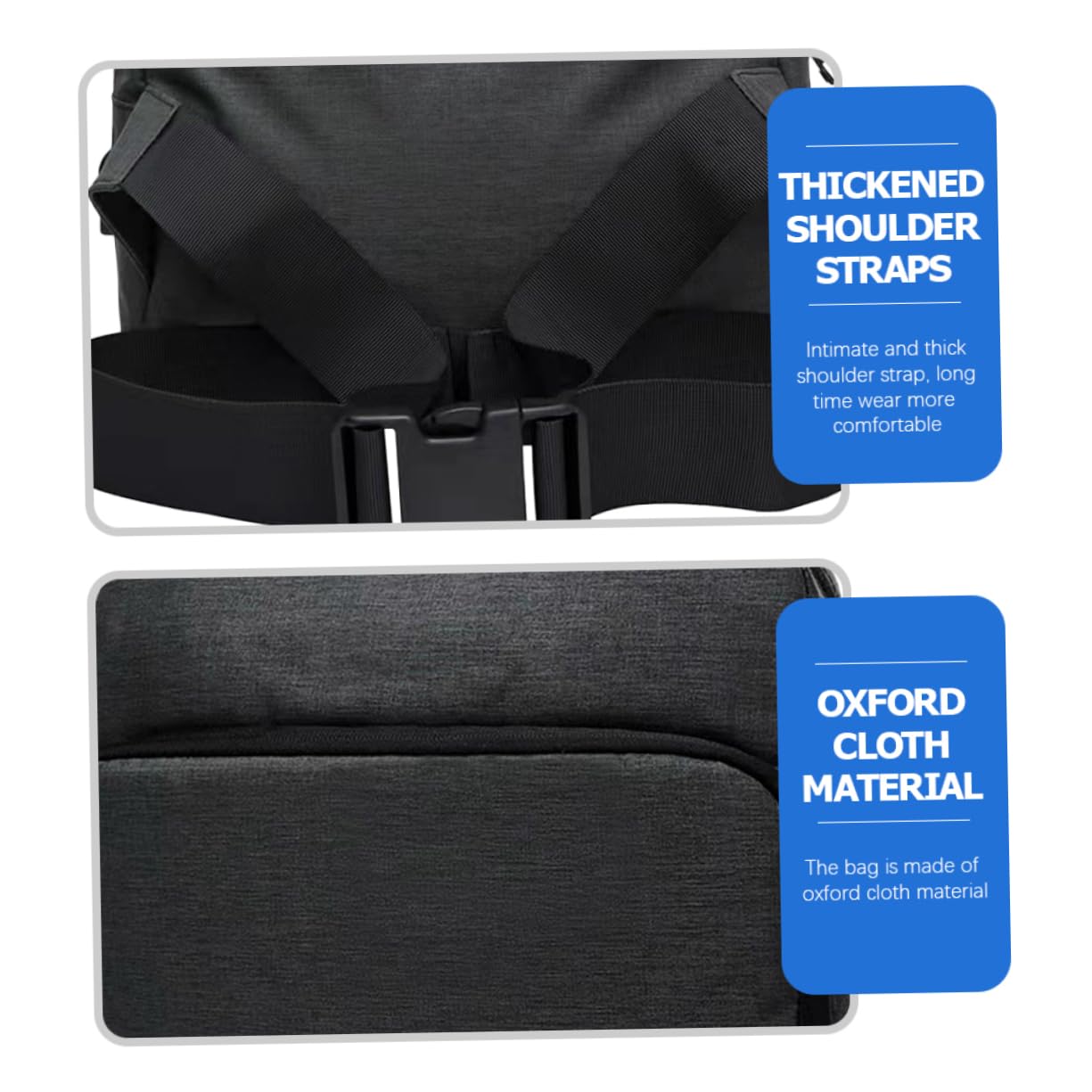 HEMOTON Borsa Tracolla per Fotocamera Reflex Oxford, 2 Scomparti, Imbottitura Spessa e Cerniera, per Viaggi e Attività All'aperto