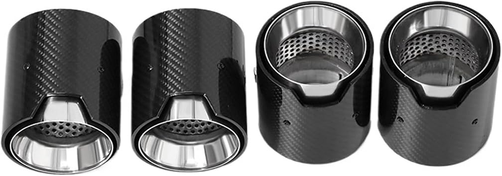 Carbon Fiber Exhaust Parts Compatible With BMW M2 F87 M3 F80 M4 F82 F83 Muffler Tailpipe Upgrade MP Nozzle Exhaust SystemCarbon Fiber A-1