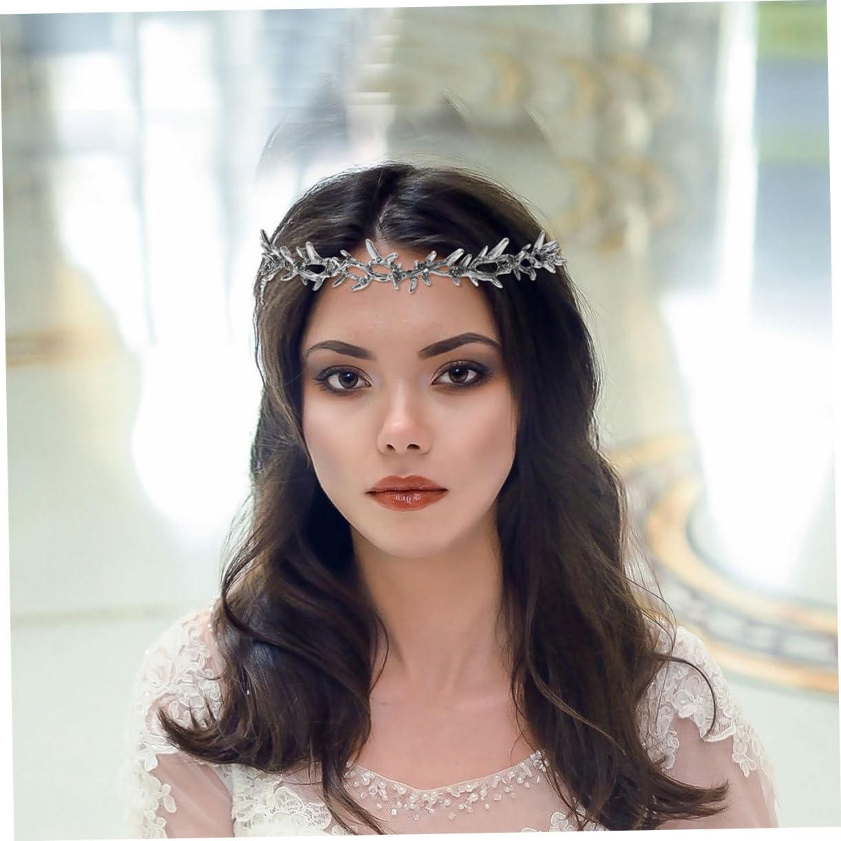 Homoyoyo 2piezas Tocados de Boda Diadema Barroca de Metal para Novia Accesorios de Pelo para Fiesta y Ceremonia de Boda Decoración de Cabello para Mujer y Niña