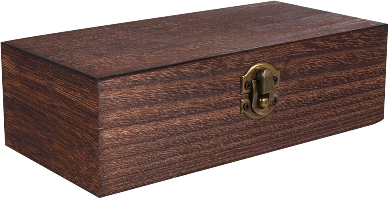 ULTECHNOVO Wooden Gift Box Wooden Keepsake Box Vintage Memory Organizer