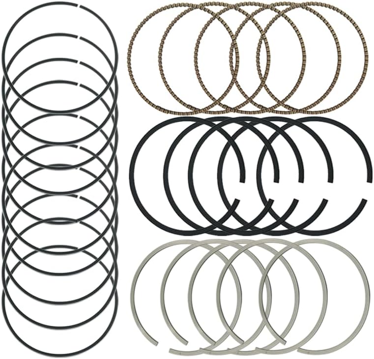 STD Engine Piston Rings Kit Fits for Volvo S40 S60 S80 C30 C70 XC90 2.4L 2.5L L5 B5244S B5254T, Replace 30731512, 31330245, 31330246