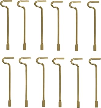 Interior Emergency Key Flat Pin for Bathroom Bedroom 12, silver