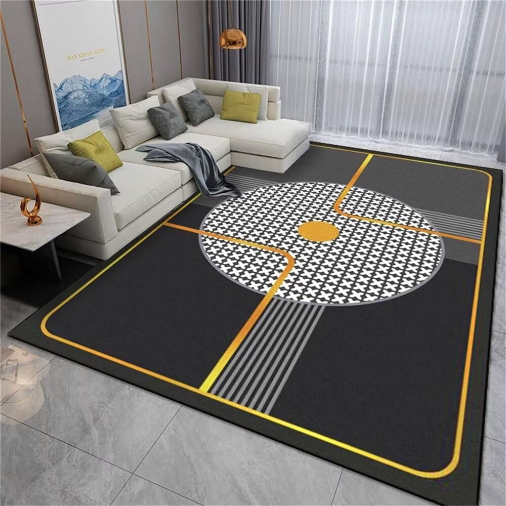 Tapis de canapé gris facile à entretenir 120X160CM anti-taches pour animaux