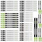 FASTPRO 50-Piece Jigsaw Blades Set with Case, Assorted...