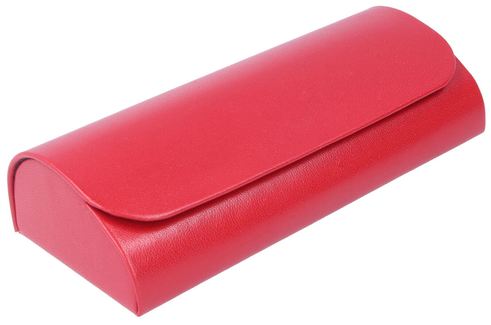 Paule & Knopf Schickes Brillenetui mit Magnetverschluss - London - aus echtem, super weichem Leder in Rot Glattleder