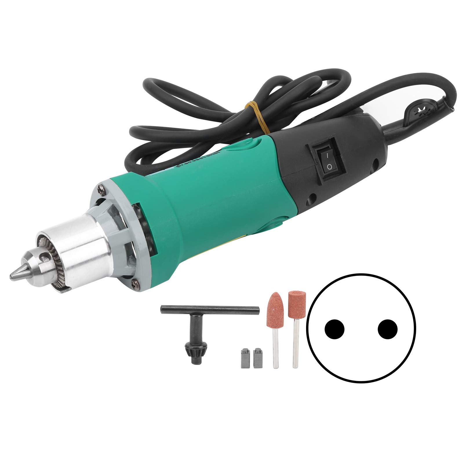 Juego de Herramientas Rotativas Eléctricas, Juego de Pulido de Corte Eléctrico de 480 W, Juego de Taladro Eléctrico de Velocidad Variable, Succión en Espiral, Velocidad Ajustable