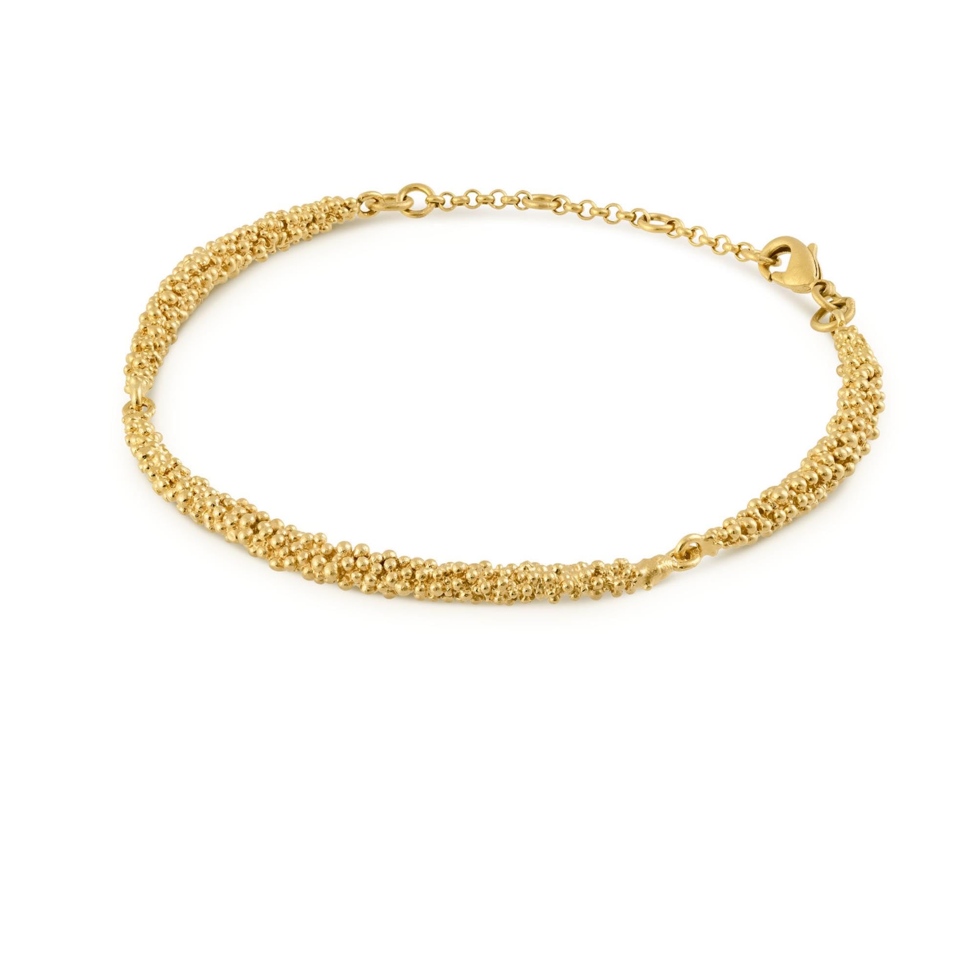 BRACCIALE DORATO STARDUST | Progettato da Joidart | Disegnato da Carme Fàbregas | Collezione Stardust | Bracciale in metallo placcato oro 24k