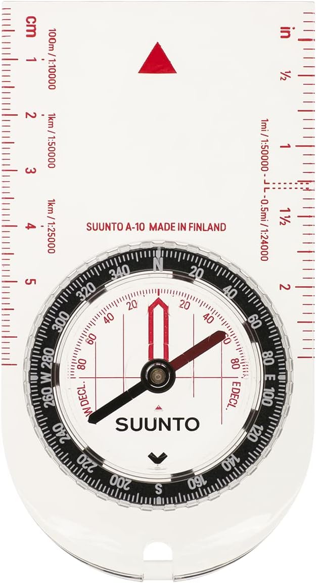 Suunto A-10-CM-NH Plastic Trekking Compass (Black)