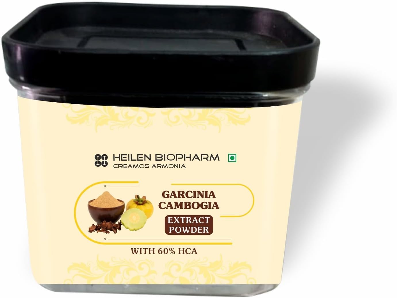 Heilen Biopharm Garcinia Cambogia Extract Powder – 100g | 60% HCA | Supports Metabolism & Appetite Control | 100% Pure & Natural