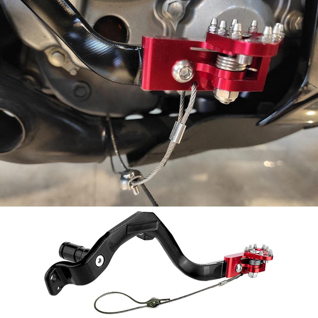 Baoblaze Hinterer Fußbremshebel Motorradzubehör für Crf-300 Crf300L, ROT