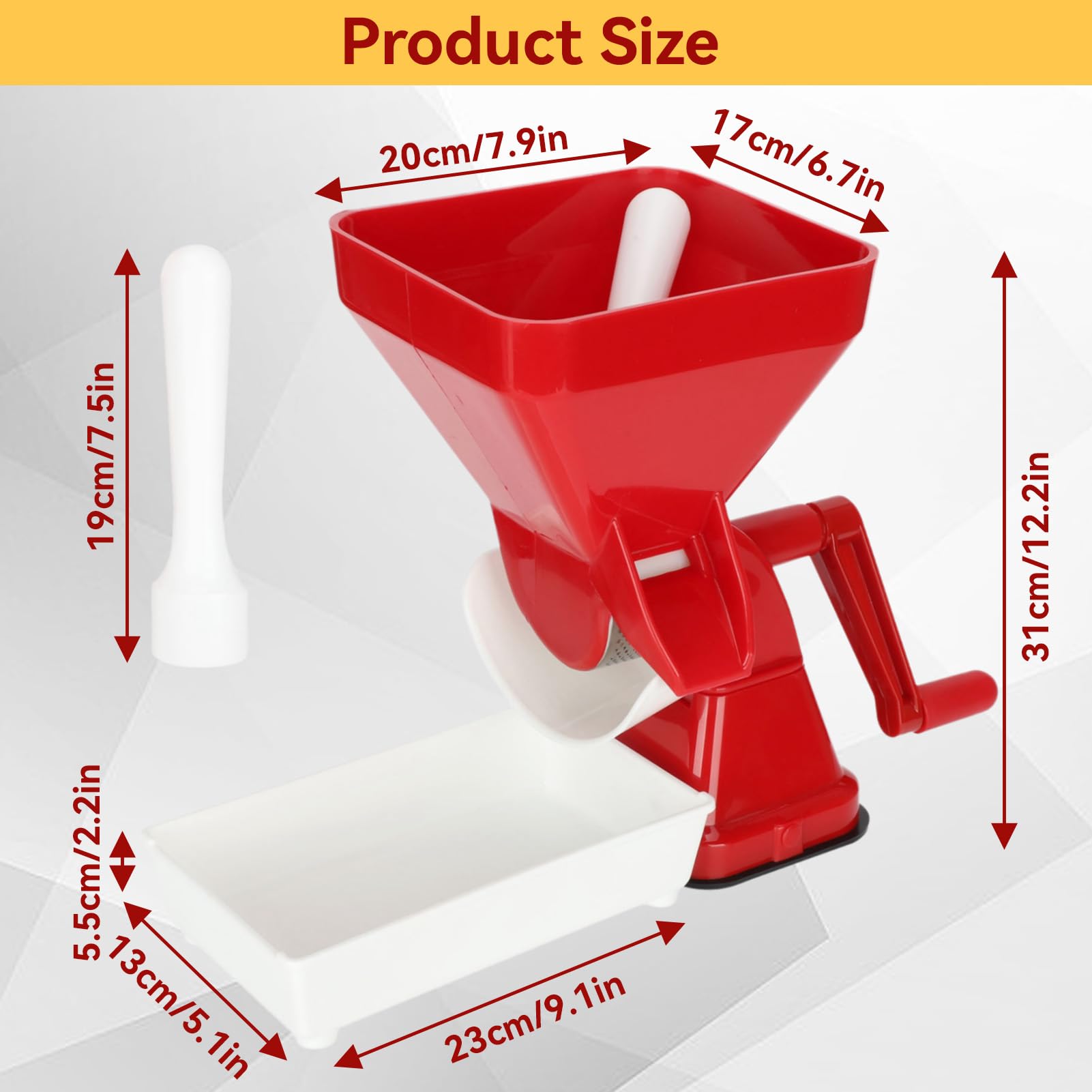 Amazon.com: Tomato Strainer, Hand Crank Tomato Press Grinder