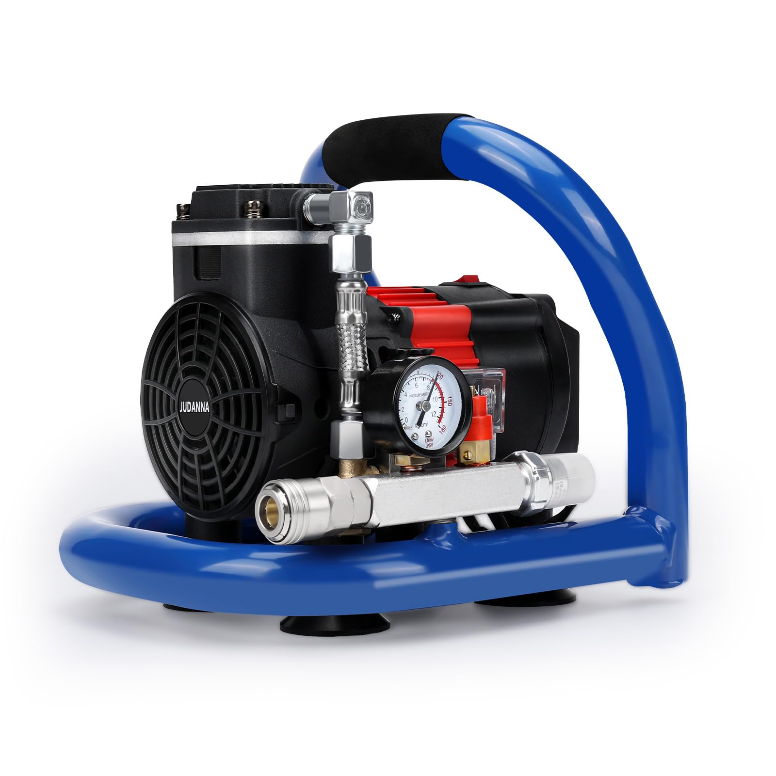 Compresor de aire comprimido para batería Makita de 18 V, compresor de aire portátil de 7 bares de presión de trabajo, capacidad de botella de gas de 1,5 l, inflado rápido para herramientas neumáticas