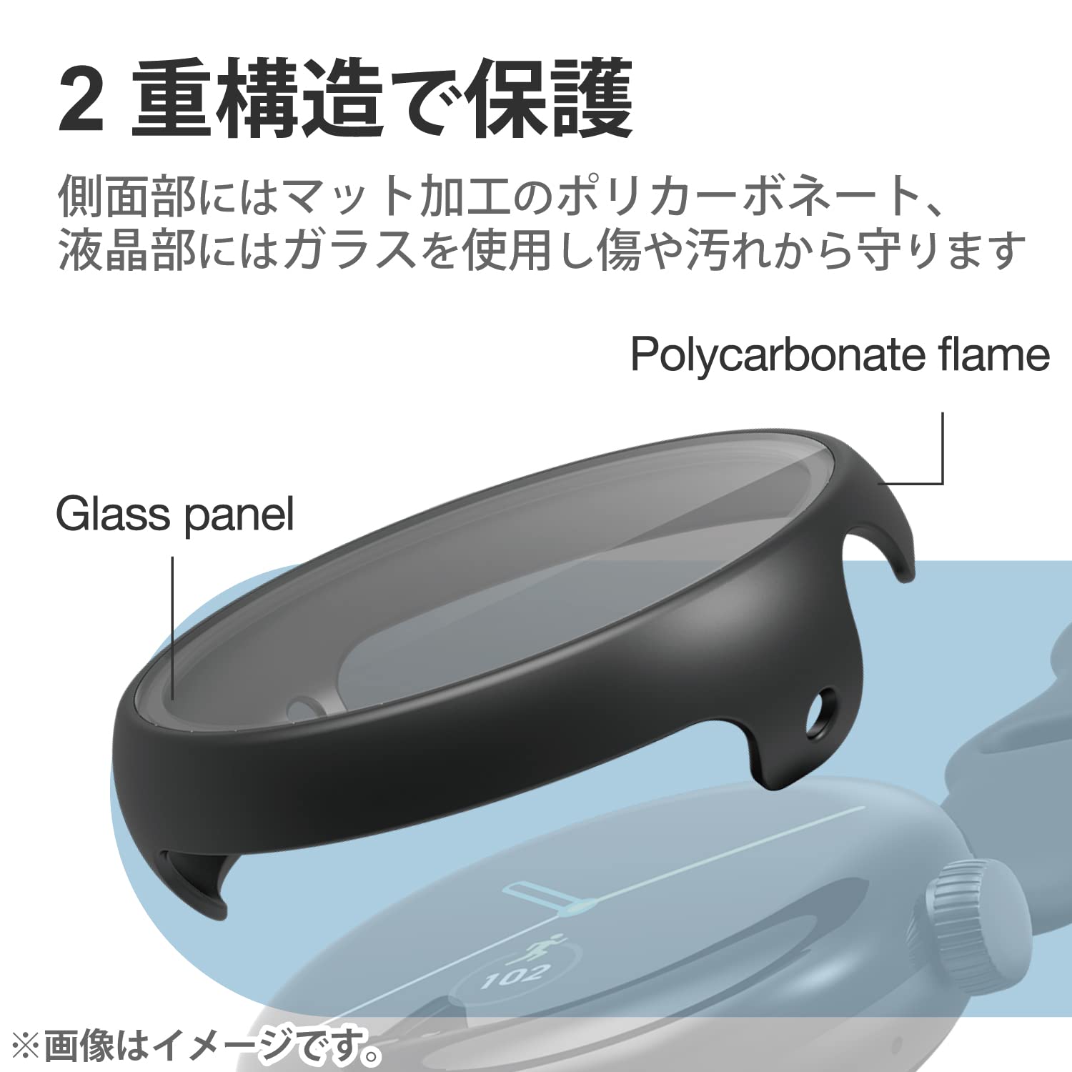 Amazon | エレコム Google Pixel Watch ケース フルカバーケース  